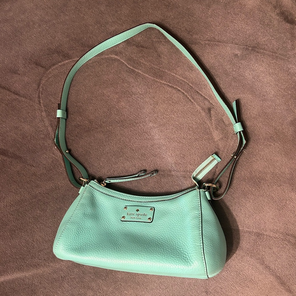 kate spade New York Tiffany Blue coloured Leather Shoulder Bag
